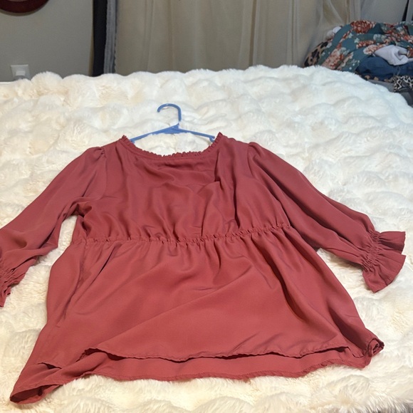 Isabel Maternity by Ingrid & Isabel Rust Blouse - Picture 4 of 4